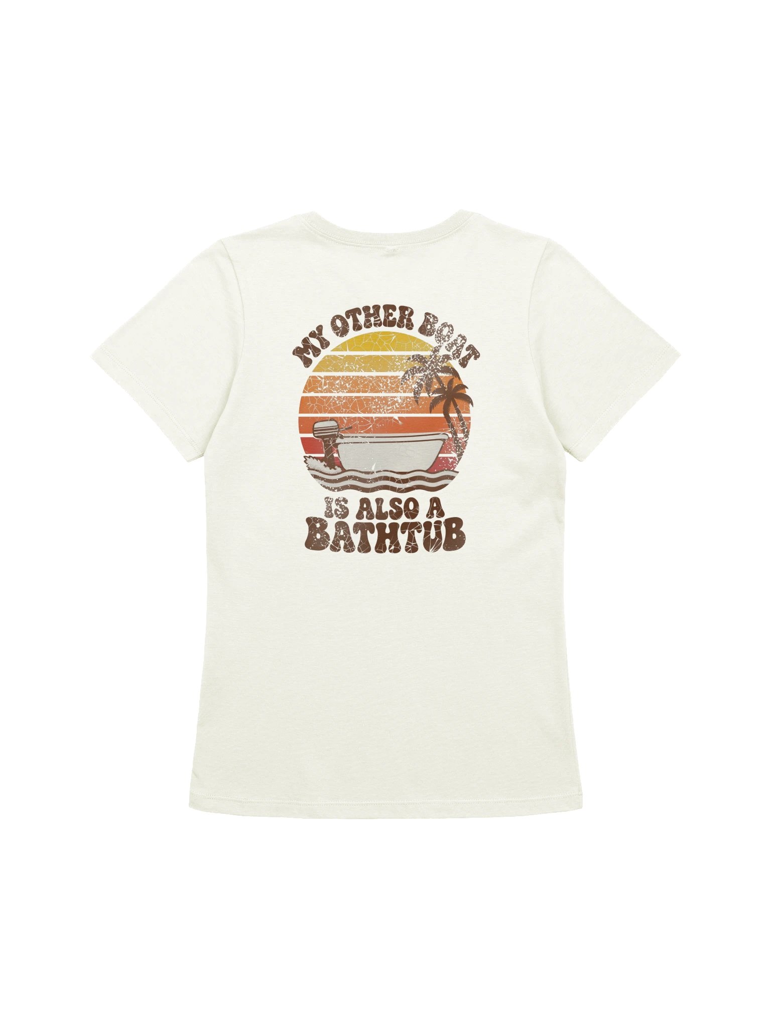 My Other Boat Is Also A Bathtub - 70s Sunset - Women's Relaxed Tee product image (2)