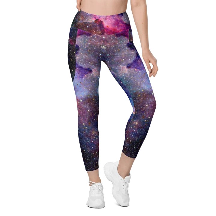 Leggings mit Allover-Print und Taschen, Galaxy1 product image (1)
