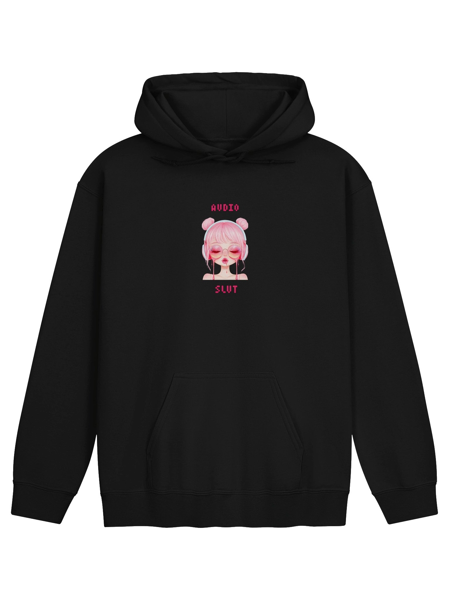 Audio Slut Pink Anime Hoodie product image (4)