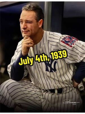 On July 4th, 1939, New York Yankees legend Lou Gehrig gave one of the most powerful speeches in Major League Baseball history, weeks after being diagnosed with ALS. As he stood in front of 61,000 fans and called himself lucky, this wasn’t about baseball anymore. It was about courage, and he was saying goodbye. 💔 His name became forever tied to the disease that took his career and his life, and his fame helped push ALS research forward in ways science alone never could. 87 years later, his words are still just as powerful as the day he spoke them. 🇺🇸⚾ Follow for more weird baseball history, and as always, Cardboard Chaos™. #grounderssportscards #CoffeeAndChaos #baseballhistory #july4th #lougehrig @JDub1642 @Rippin’withDanny❌ @Hail Mary Collectibles @THE DEAF COLLECTOR @sasquatch_is_a_collector @LillyBud Rips n Trips @Bassets in the Bullpen 