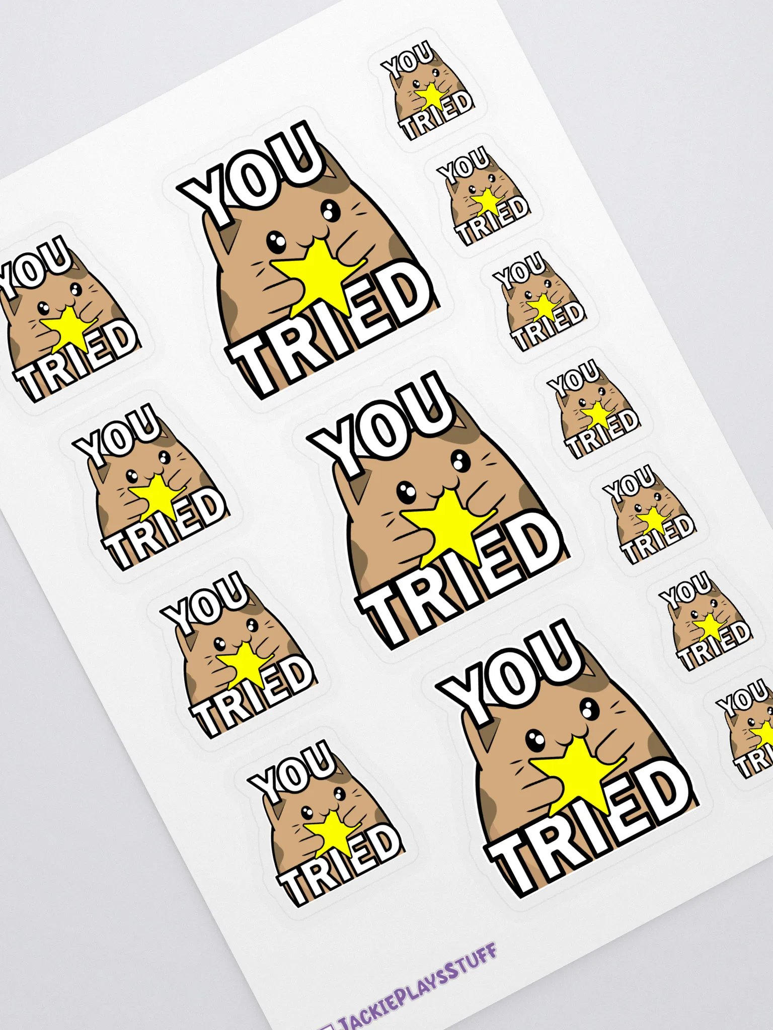 You Tried Sticker Sheet product image (1)