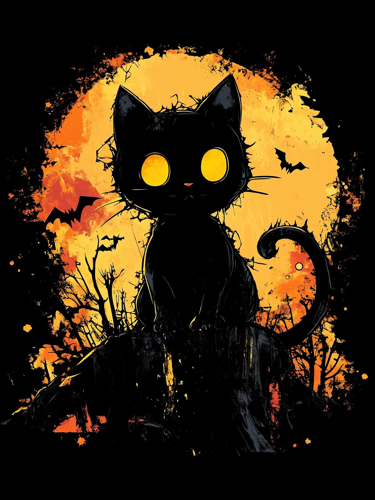 Spooky Cat! - Crop-top product image (2)