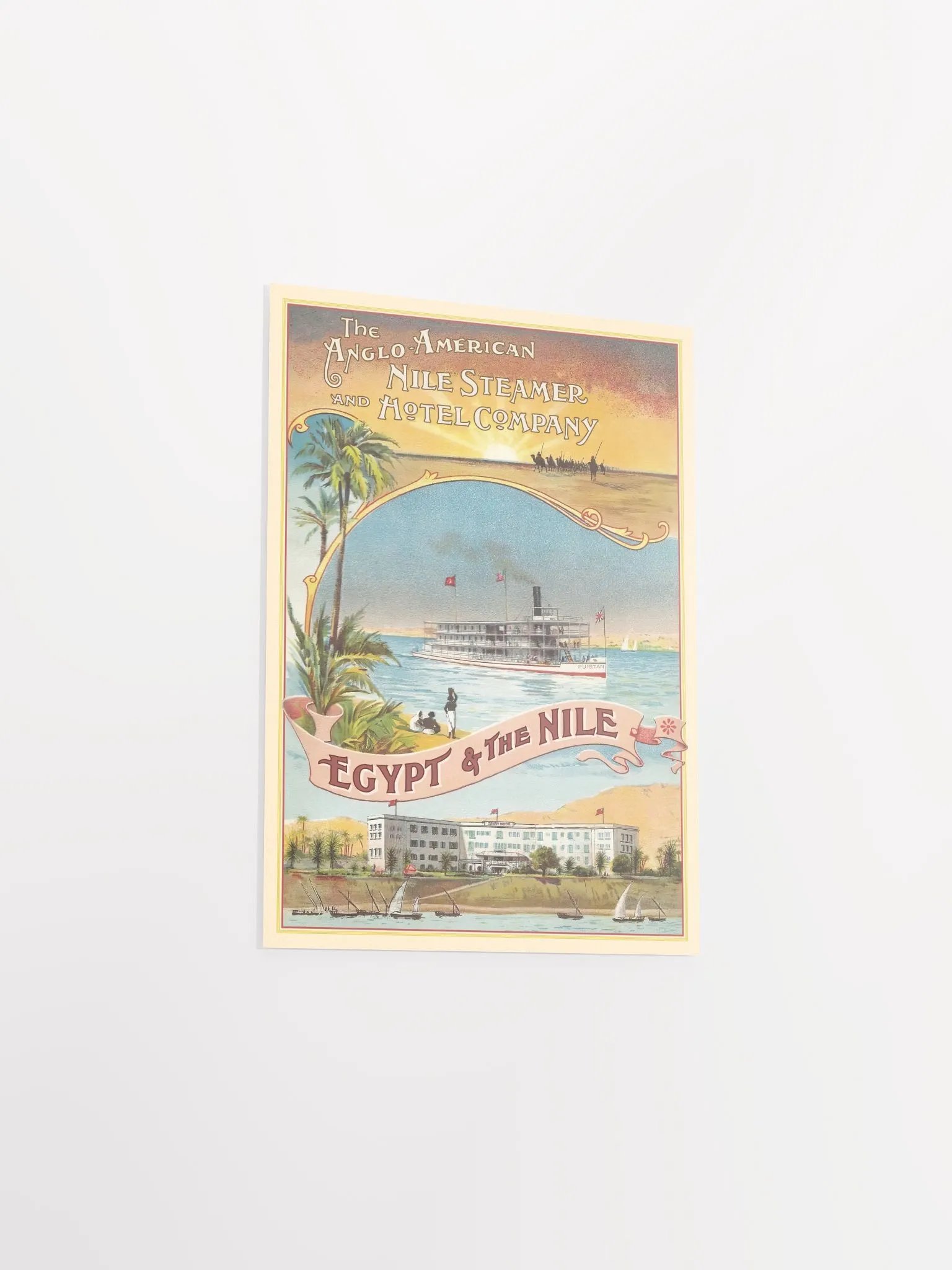 Egypt & The Nile, 1910s — retro vintage travel poster, retro travel art, retro travel wall art product image (8)
