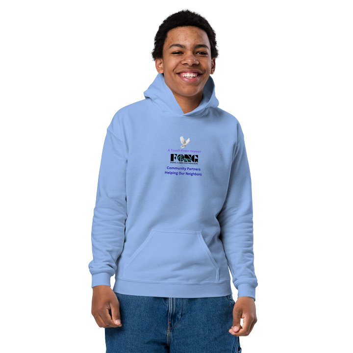 Heavenly Dove Youth Hoodie Blue product image (2)
