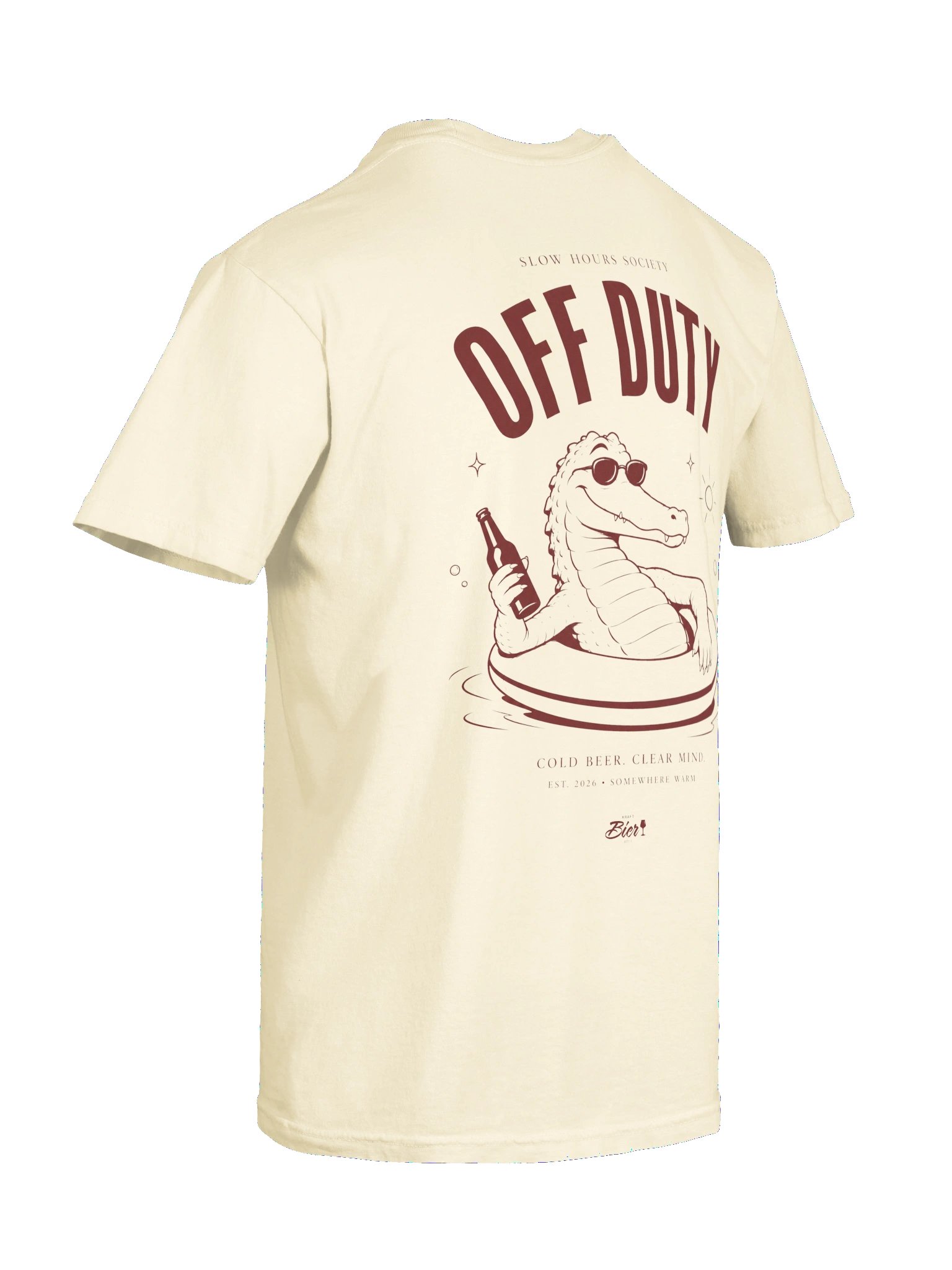 Off Duty slow hours Herren Premium Craftbeer T-Shirt product image (12)
