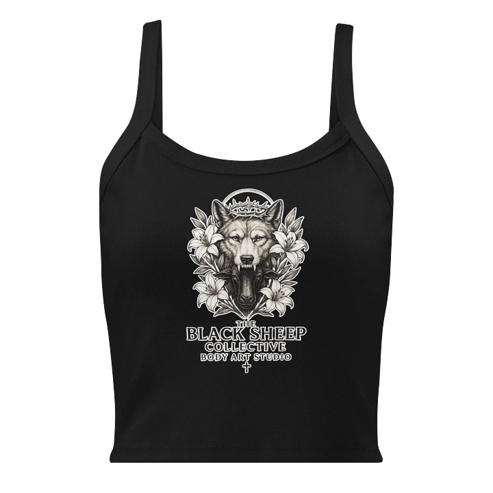Wolf & Sheep Crowned Illustration Tank Top product image (1)