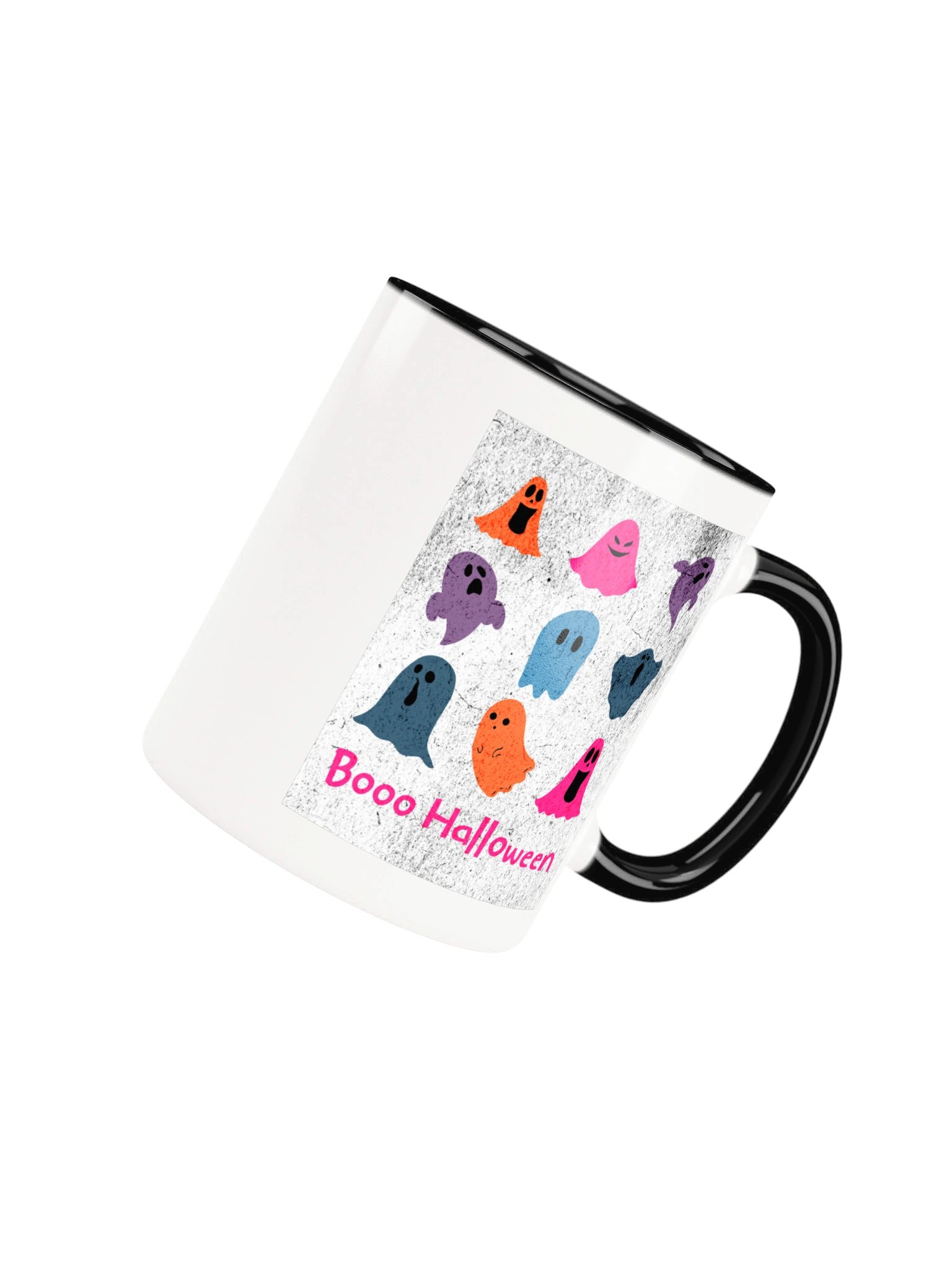 Booo Halloween Mug - Cute Colorful Ghosts Halloween Coffee Mug | Funny Retro Ghost Mug product image (46)