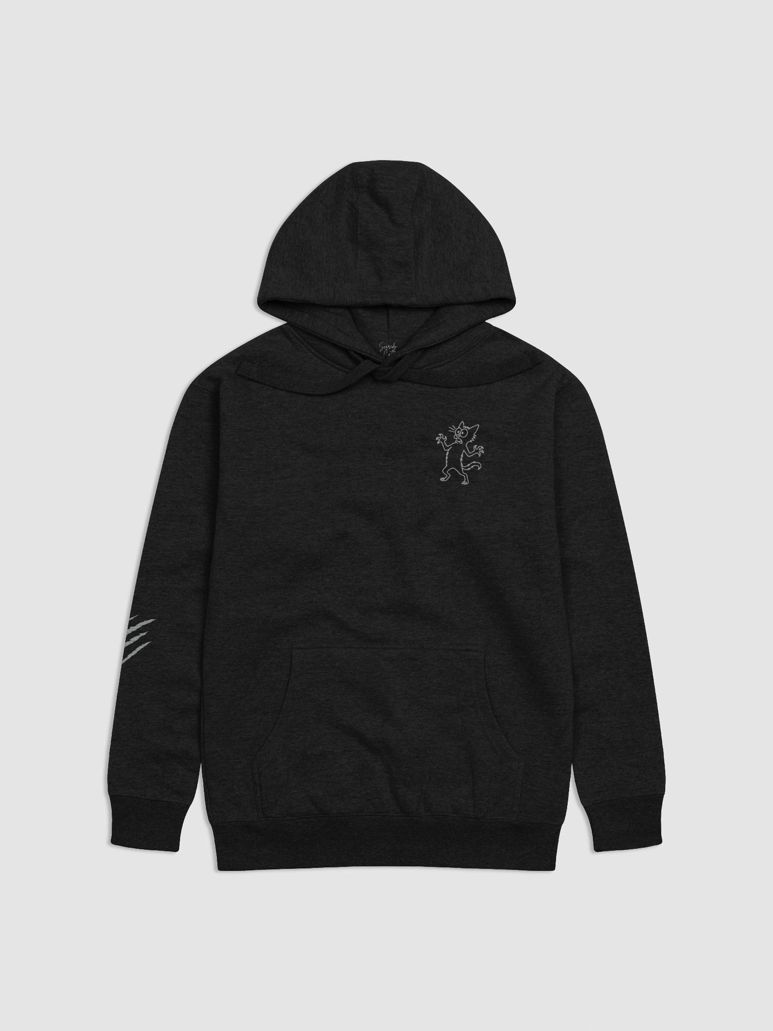 Scaredy Cat Hoodie-Silver Scratch product image (14)