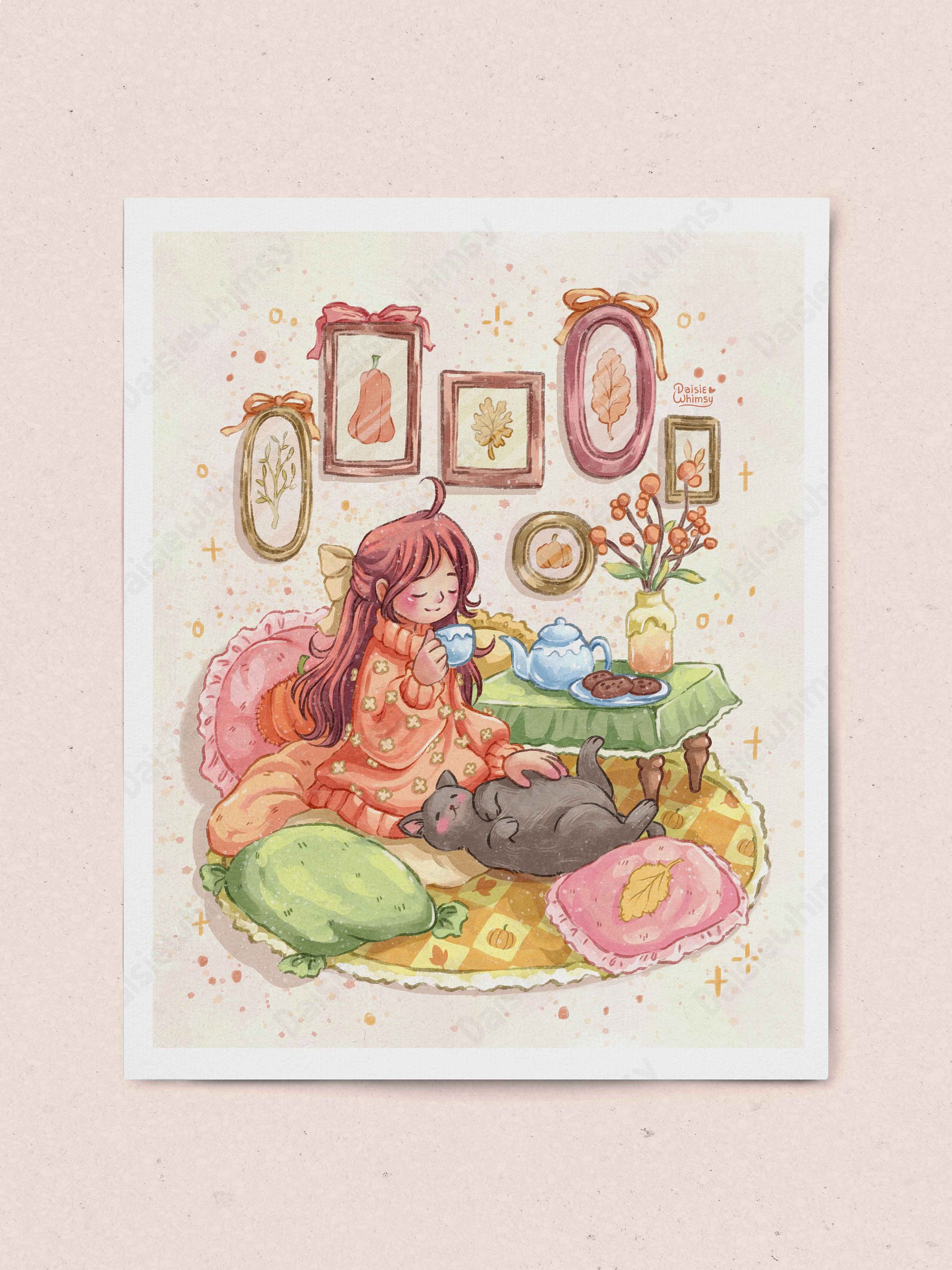 Cozy Tea Time - Print 8x10 product image (1)