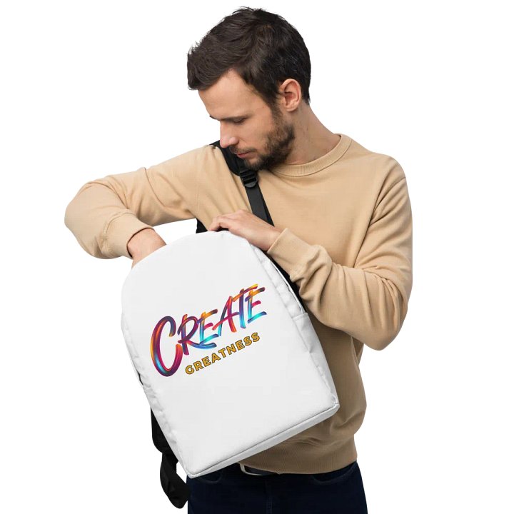 Create Greatness Large Print Backpack product image (1)