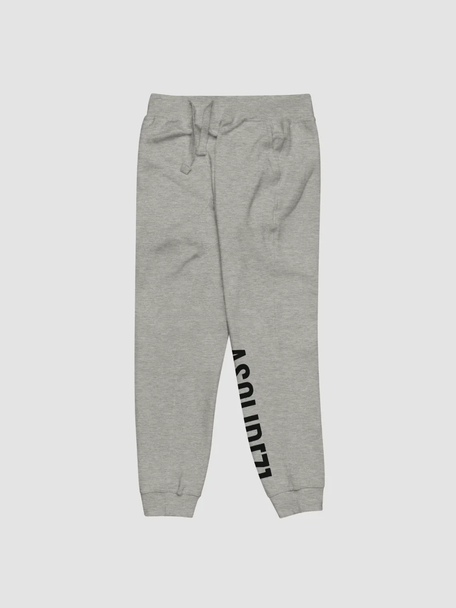 ASolid[7] Unisex White Fleece Sweatpants product image (2)