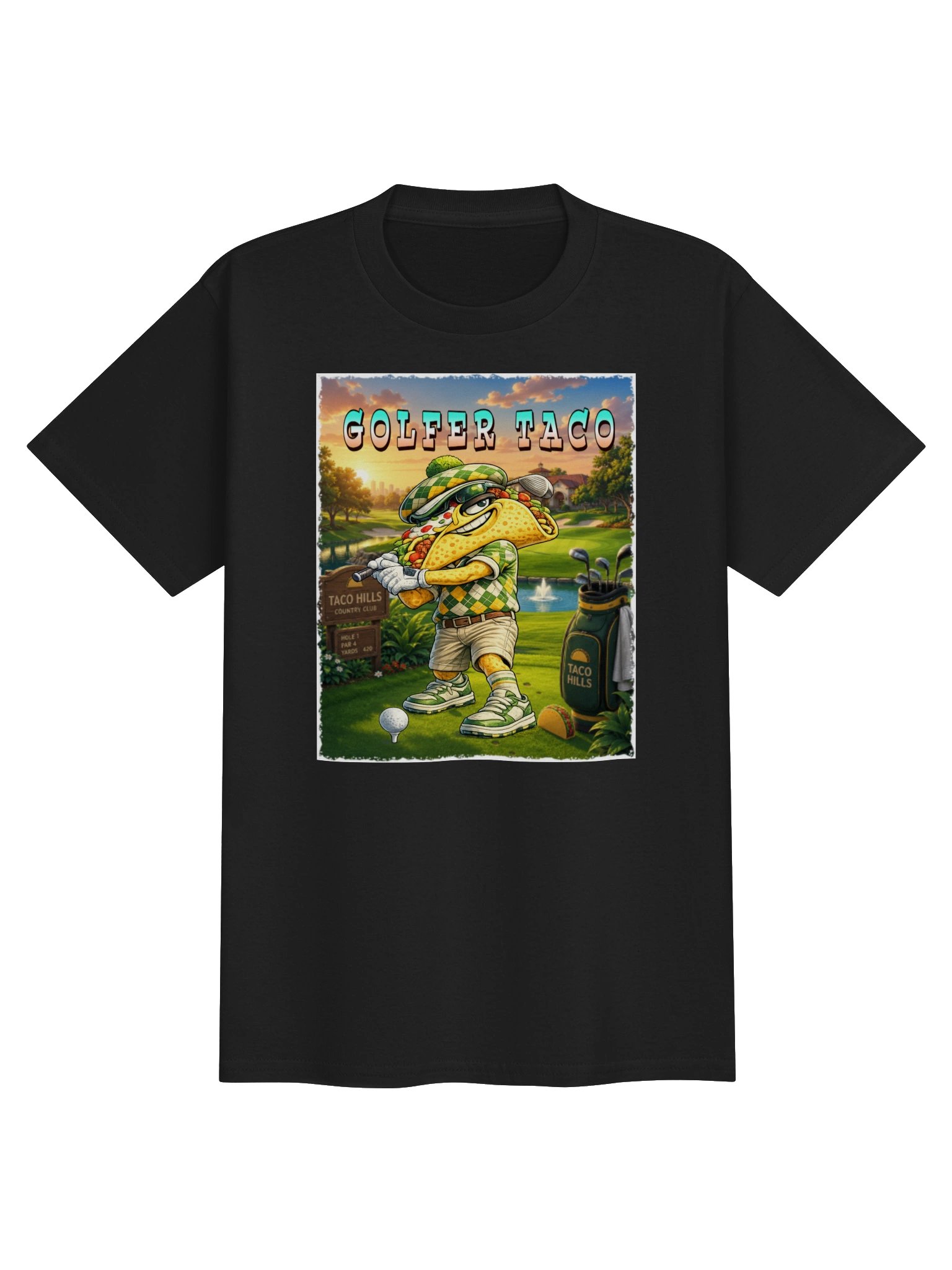 Golfer Taco Youth Tee - The Taco Family Kids product image (6)