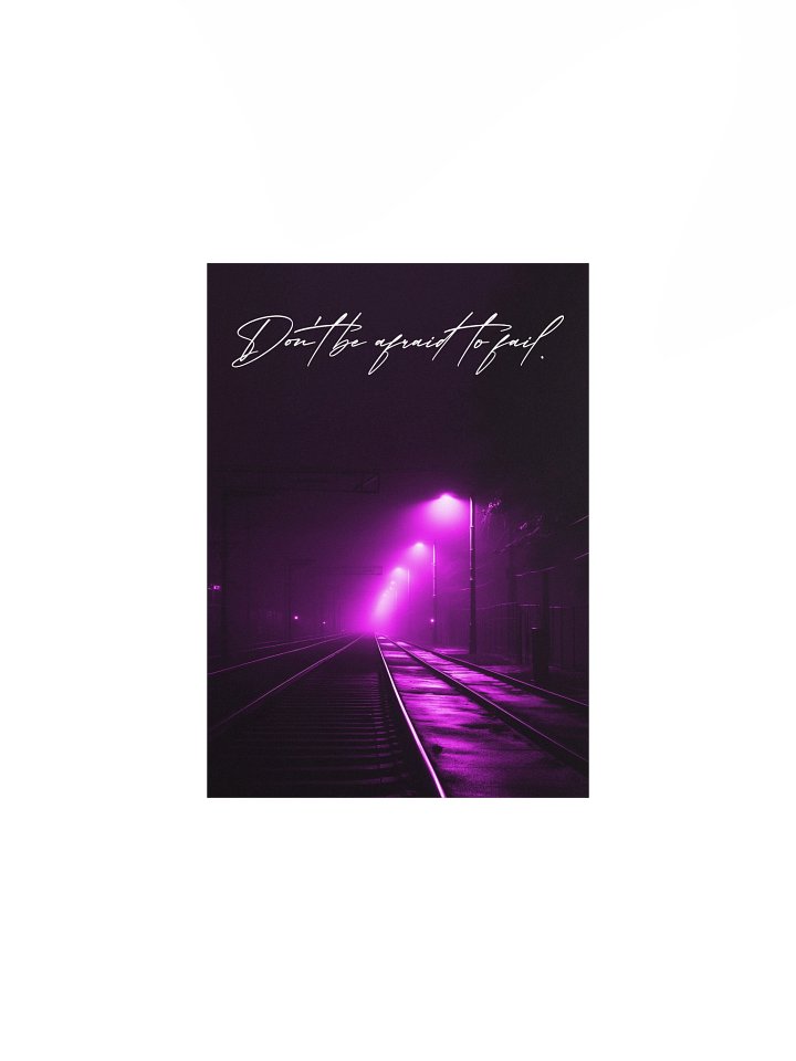 "Dont be afraid" Handwritten Matte Poster product image (3)