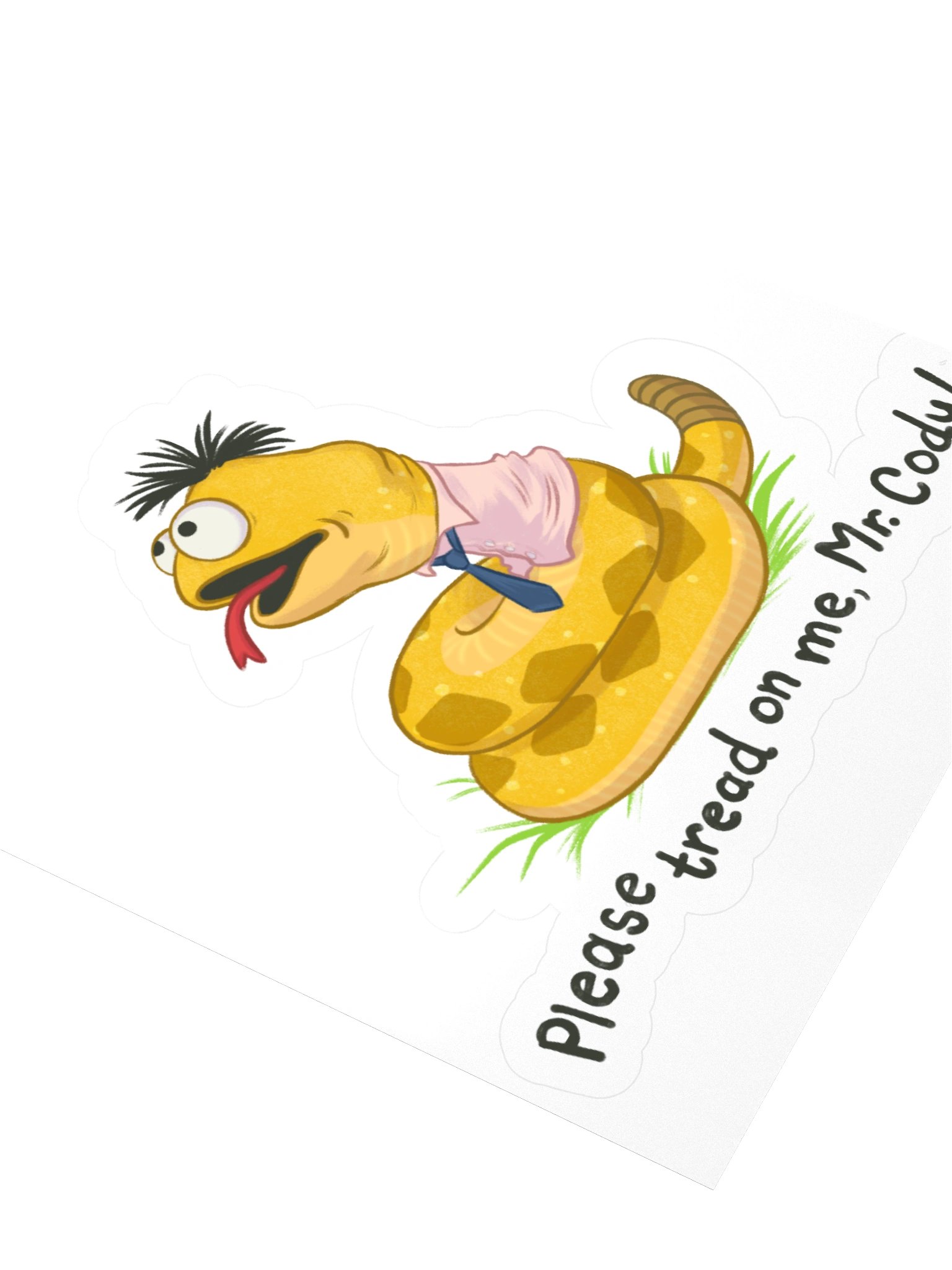 Warmbo "Please Tread On Me" Sticker product image (3)