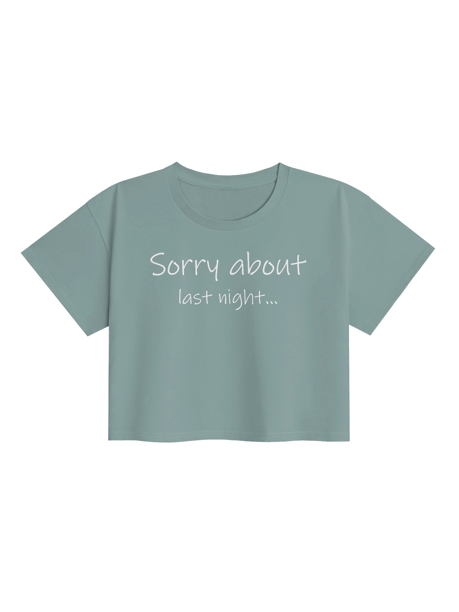 Sorry About Last Night AS Wms Crop Top product image (7)