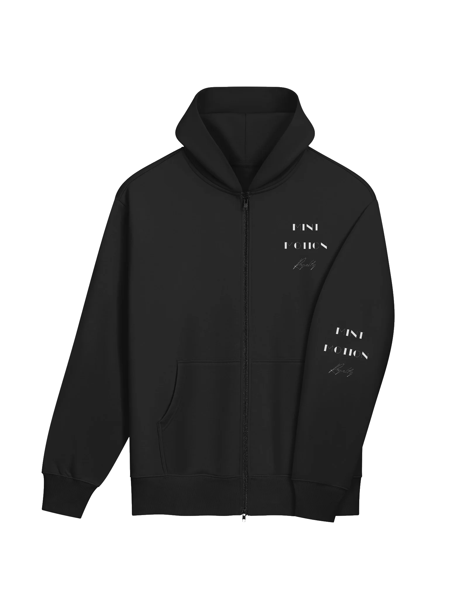 Royalty Series White Print Comfort Zip Hoodie product image (4)