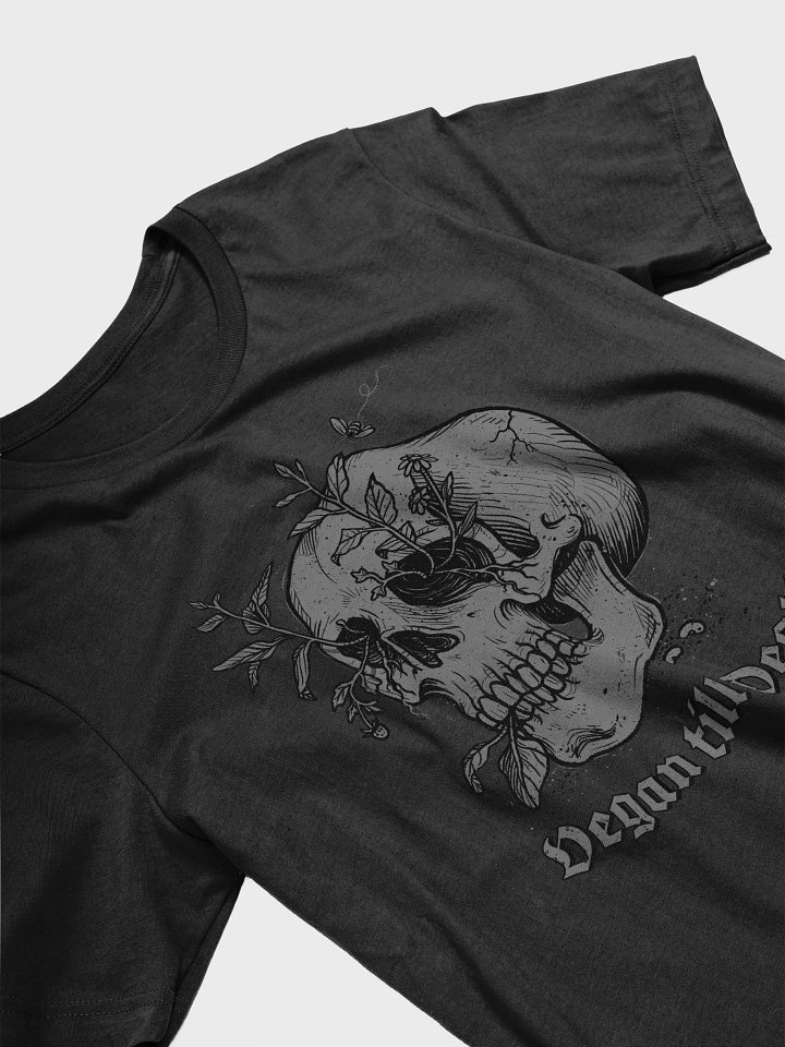 Vegan till Death - black & gray print tee product image (2)