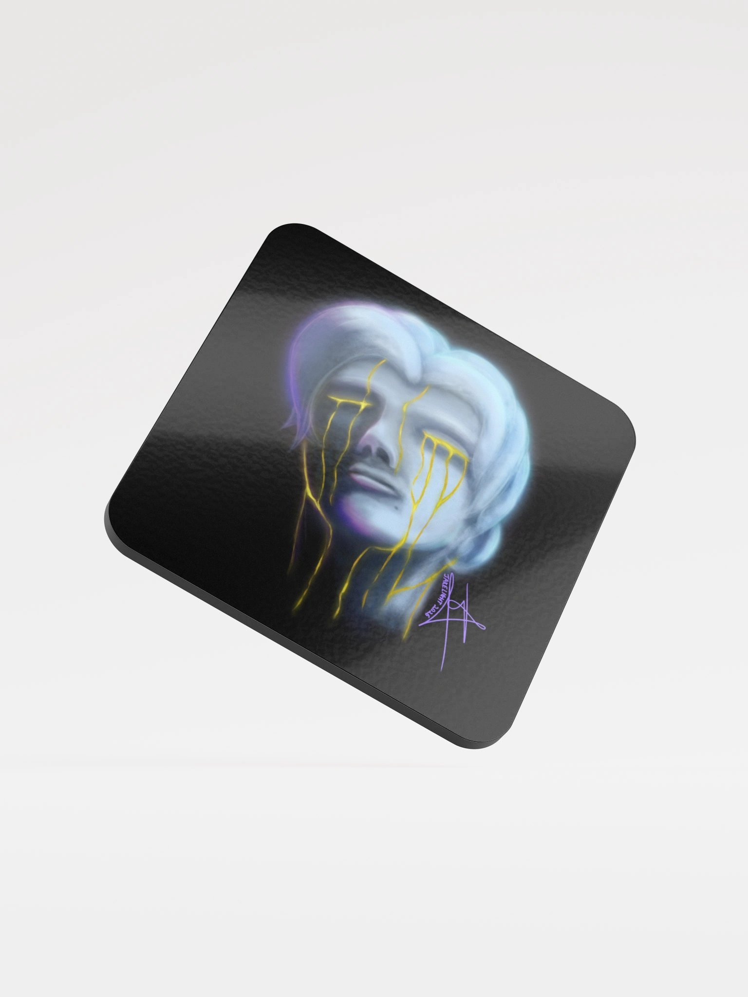 Light Tears (Glossed Cork Coaster) product image (1)