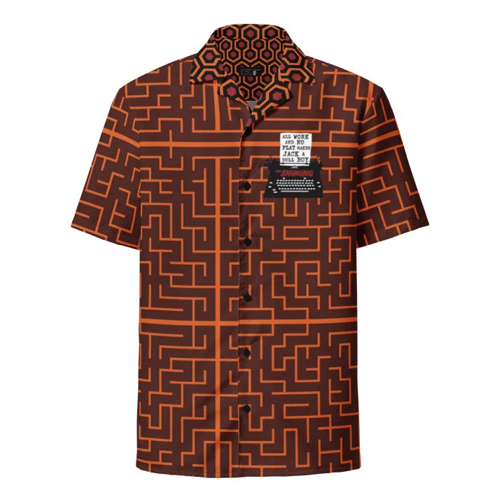 “REDRUM & Relaxation” – The Shining Horror Hawaiian Shirt product image (1)