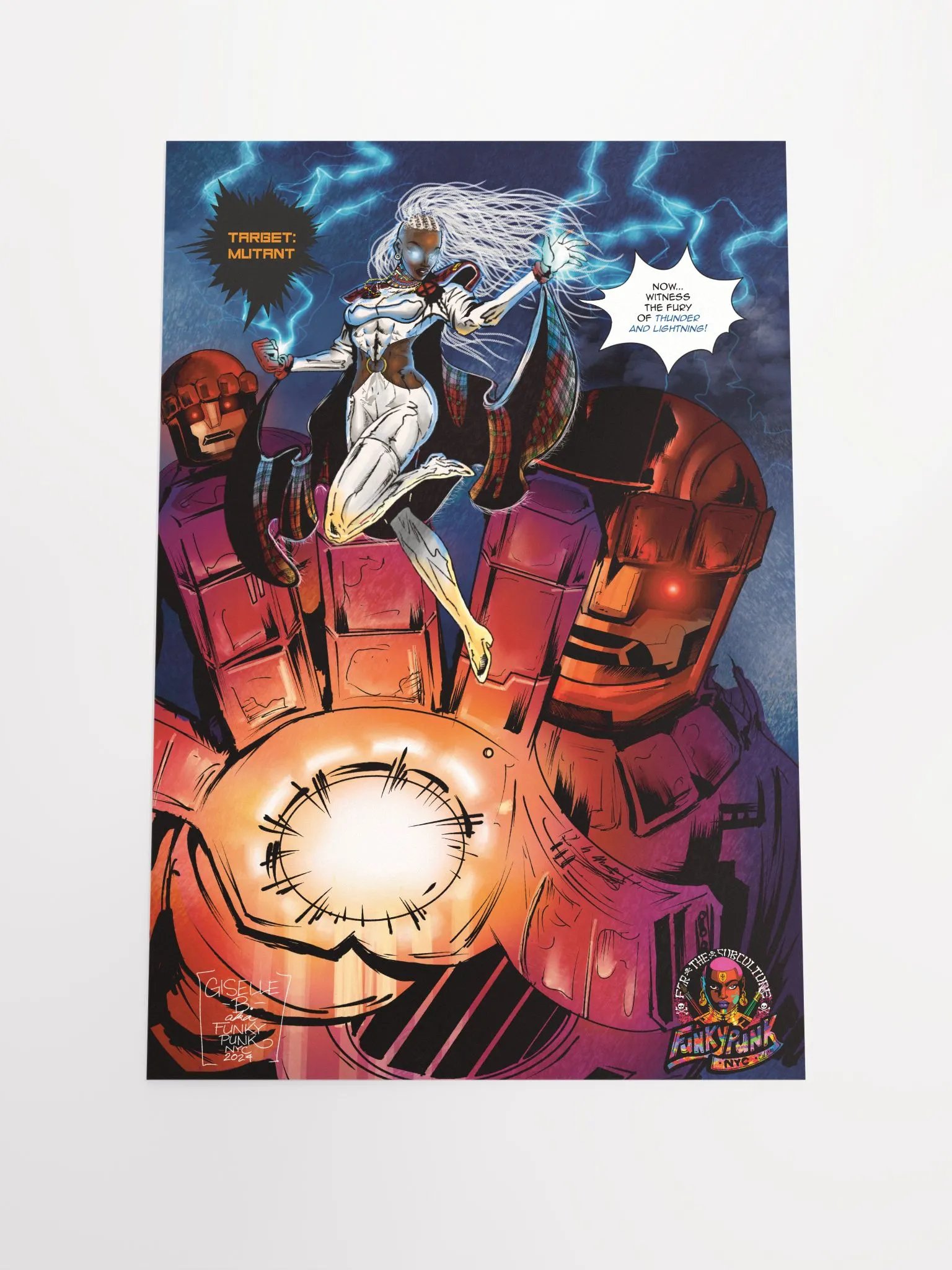 Massai Warrior Storm vs Sentinel Print product image (1)