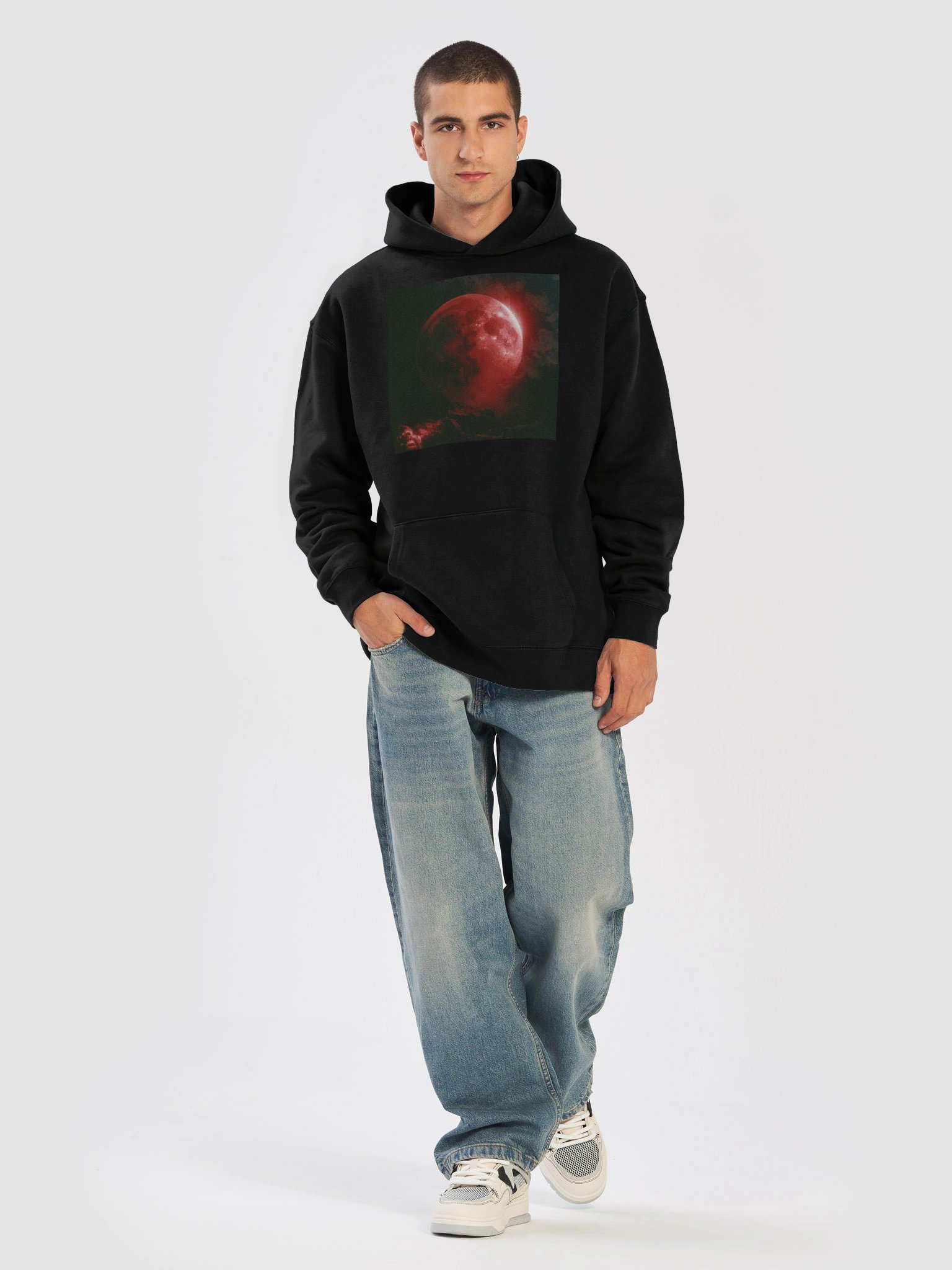 BLOOD MOON 01 HOODIE (PREMIUM) (UNISEX) product image (5)