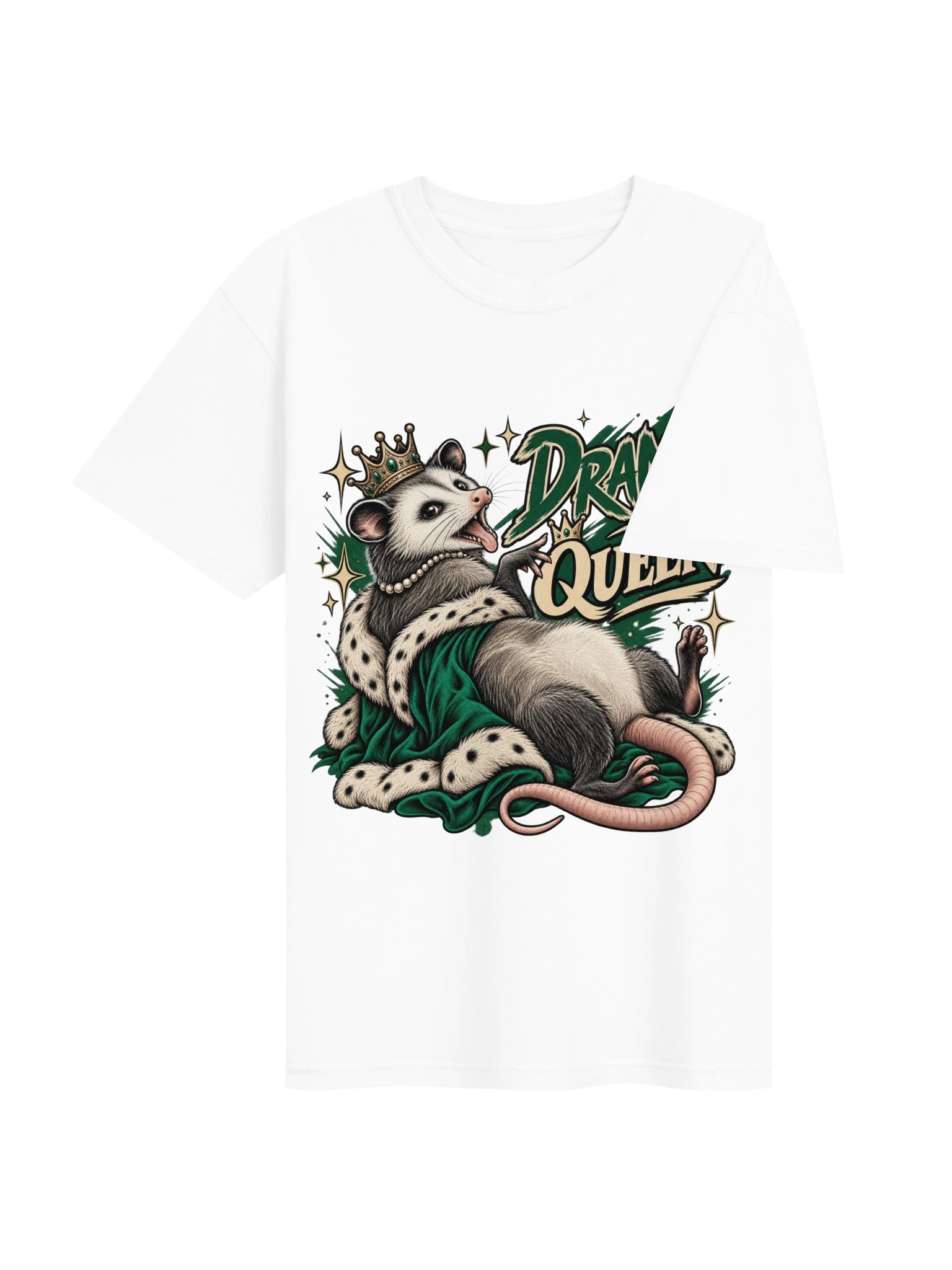 Opossum Drama Queen - Sarcastic Funny Animal Lover T-Shirt | Witty Possum Humor Tee product image (4)