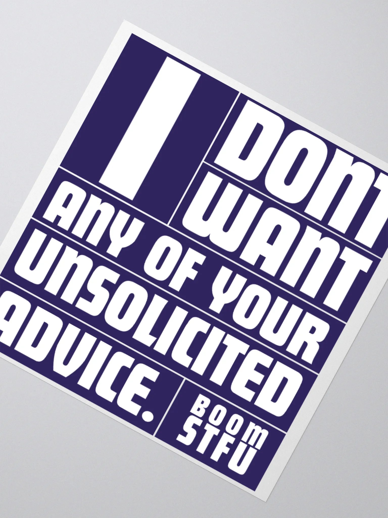 new STFU sticker! product image (6)