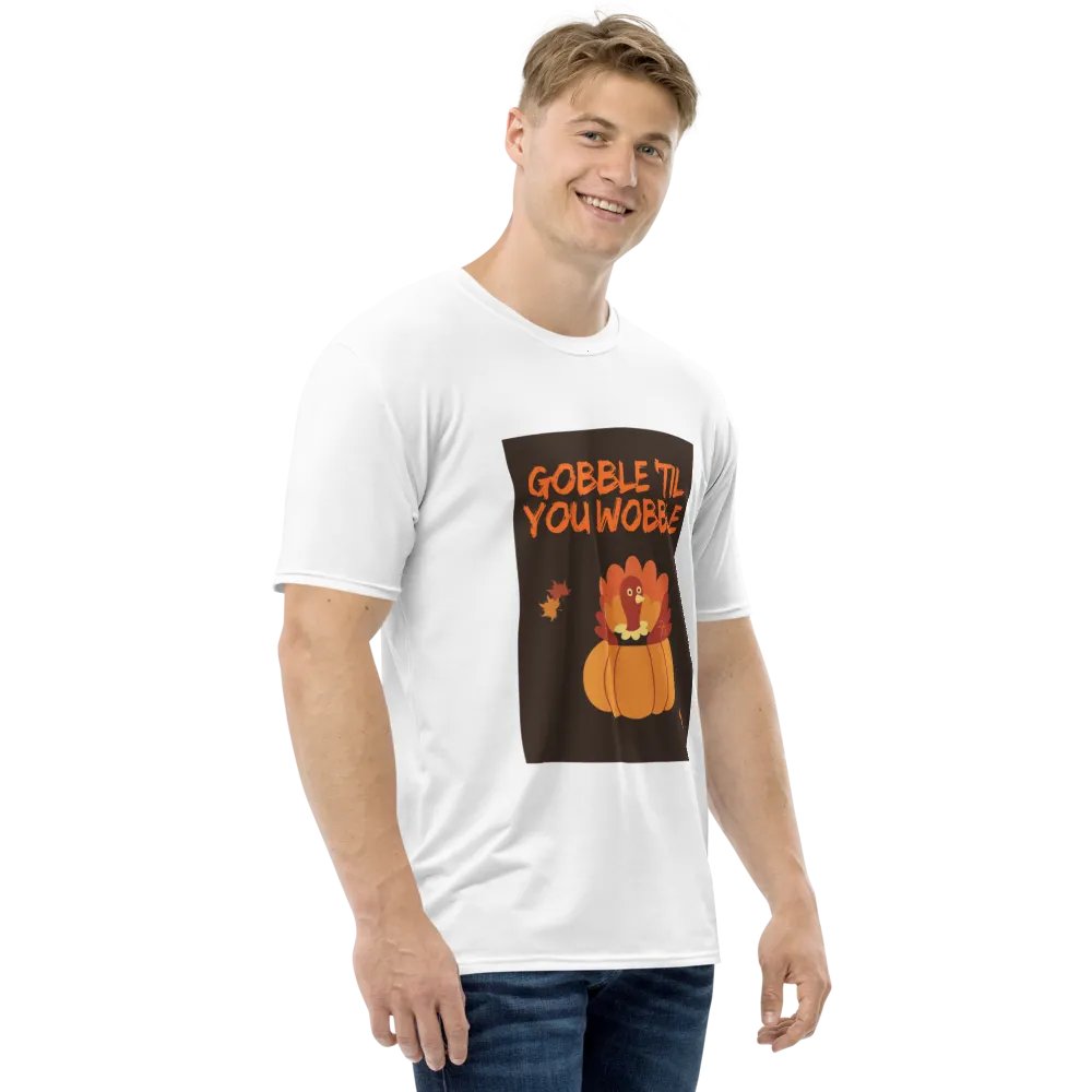 🦃🍁 THANKSGIVING FUNNY TEES 4 U FOR MEN - “Gobble ’til you Wobble.” product image (4)