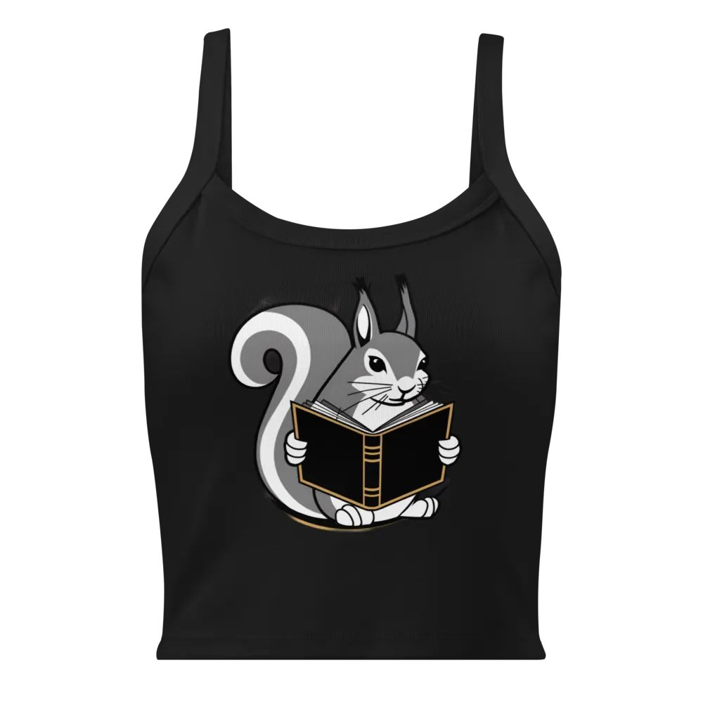 Cheerful Reader Squirrel Tank Top product image (1)