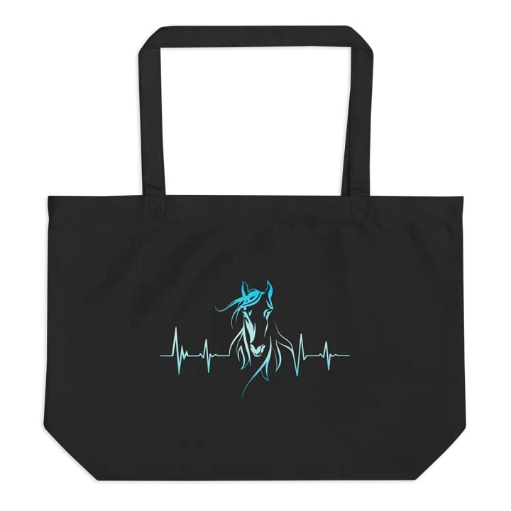 Horse Heartbeat Organic Cotton Tote product image (1)