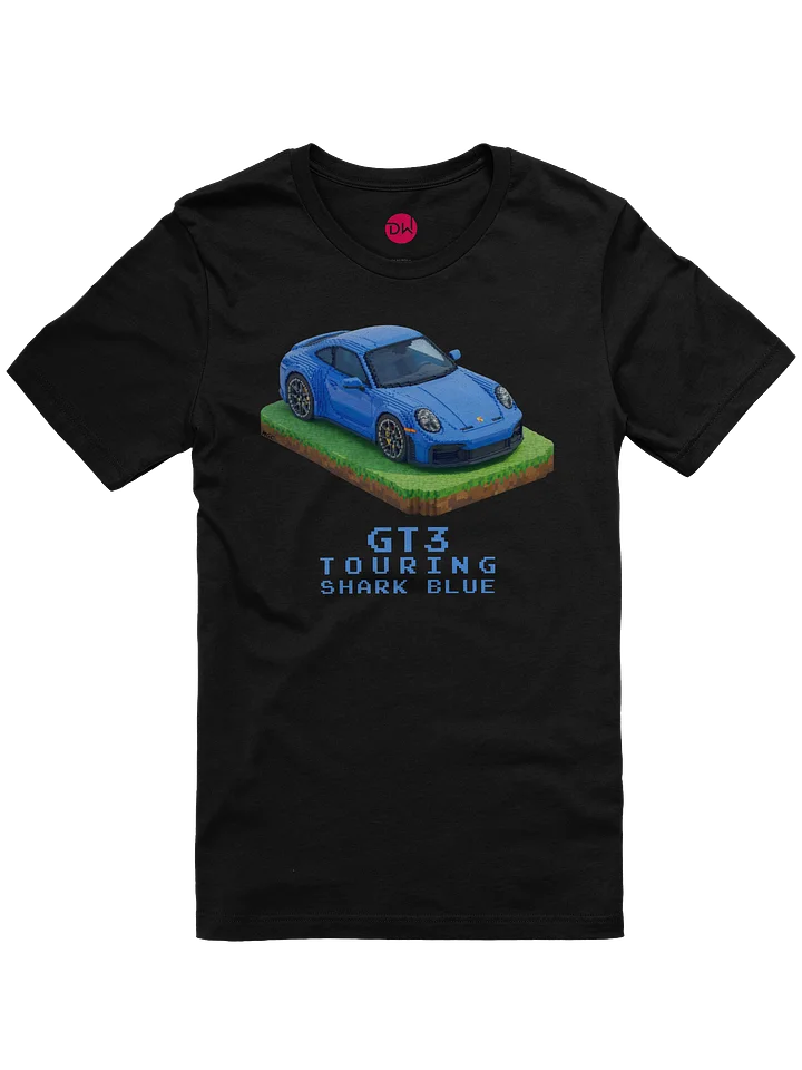 Shark Blue Porsche 911 GT3 Touring Shirt (Pixel, Retro, Minecraft) product image (3)