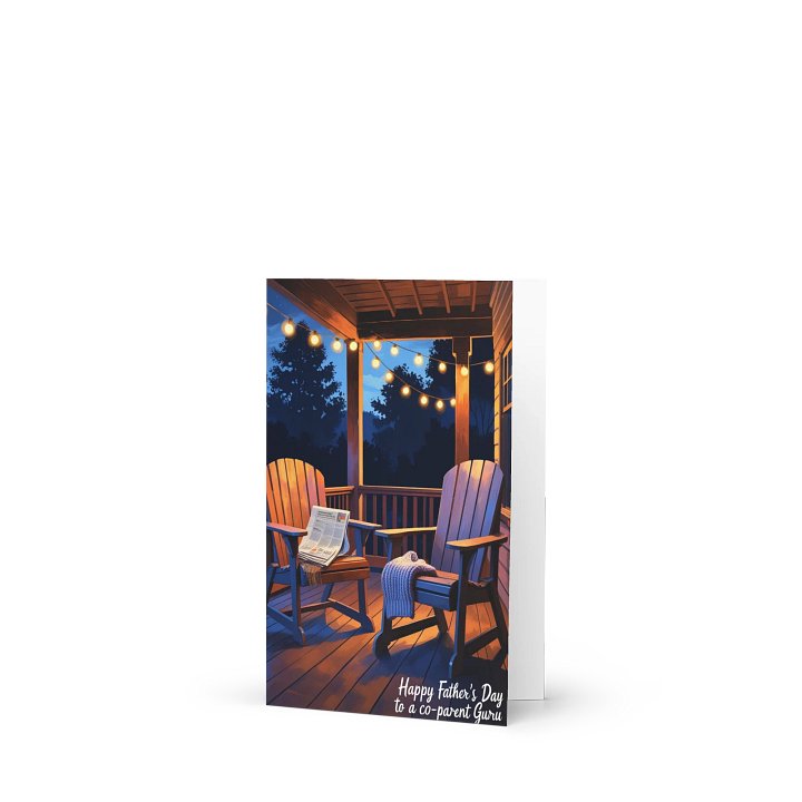 Co-Parent Birthday card - Friendly exes - Blank inside product image (1)