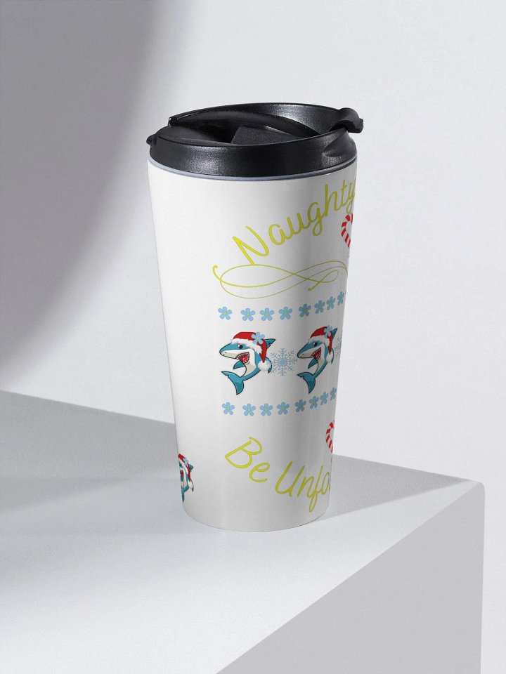Naughty or Nice 15 Oz Stainless Steel Travel Mug product image (2)