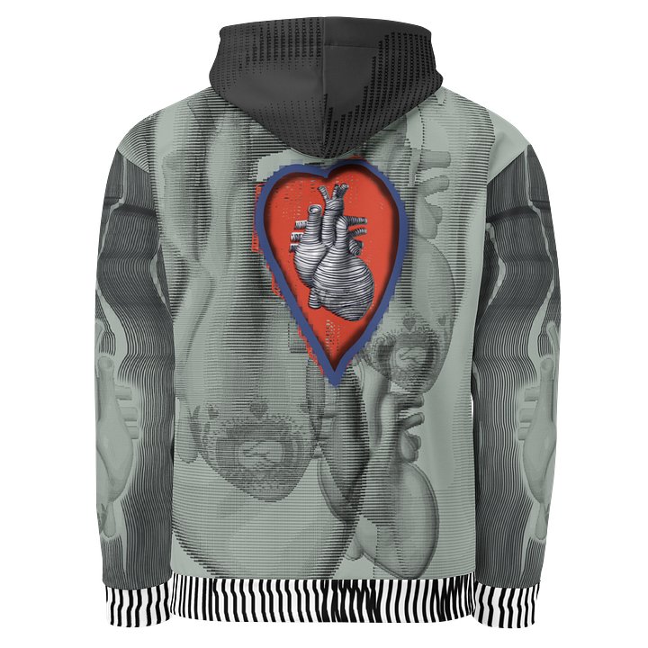 HEART FELT | sage | unisex | cotton | pullover | hoodie product image (2)