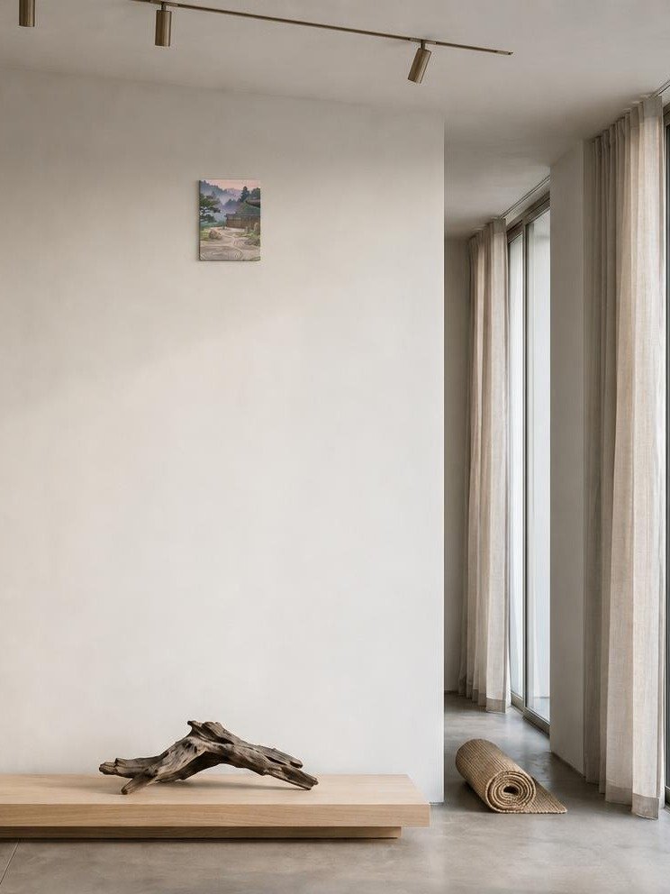 Tranquil Zen Garden Pavilion Canvas - Zen Minimalist Wall Art product image (2)