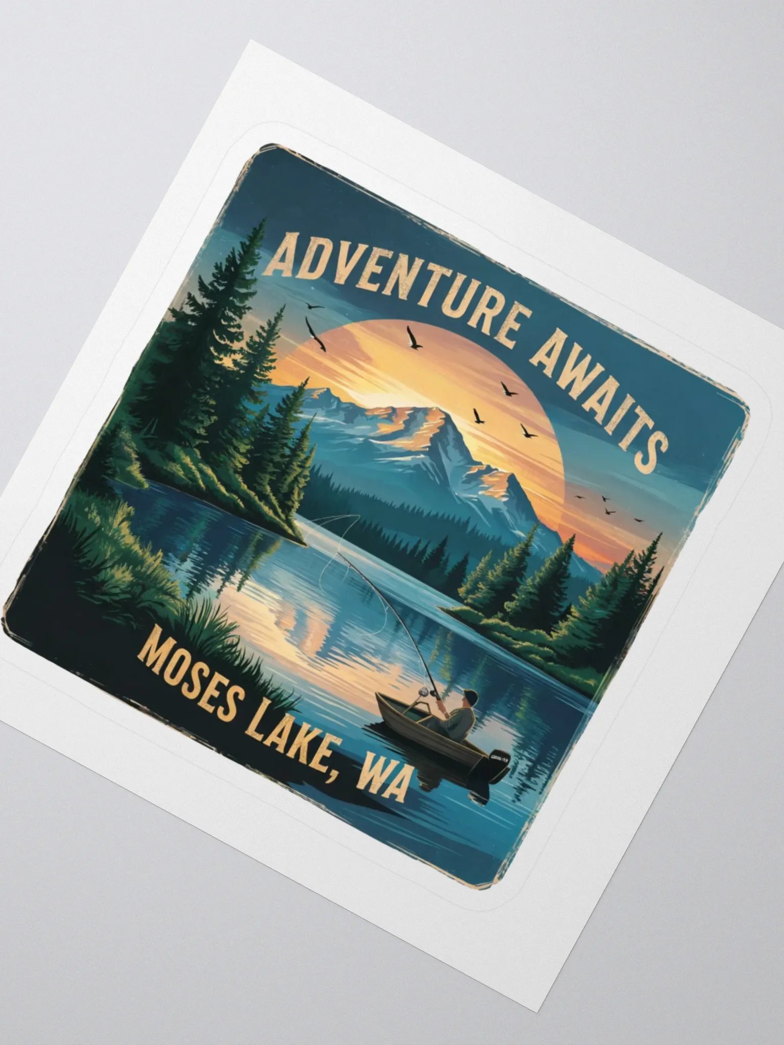 Moses Lake - Tranquil Adventure Kiss Cut Stickers product image (2)