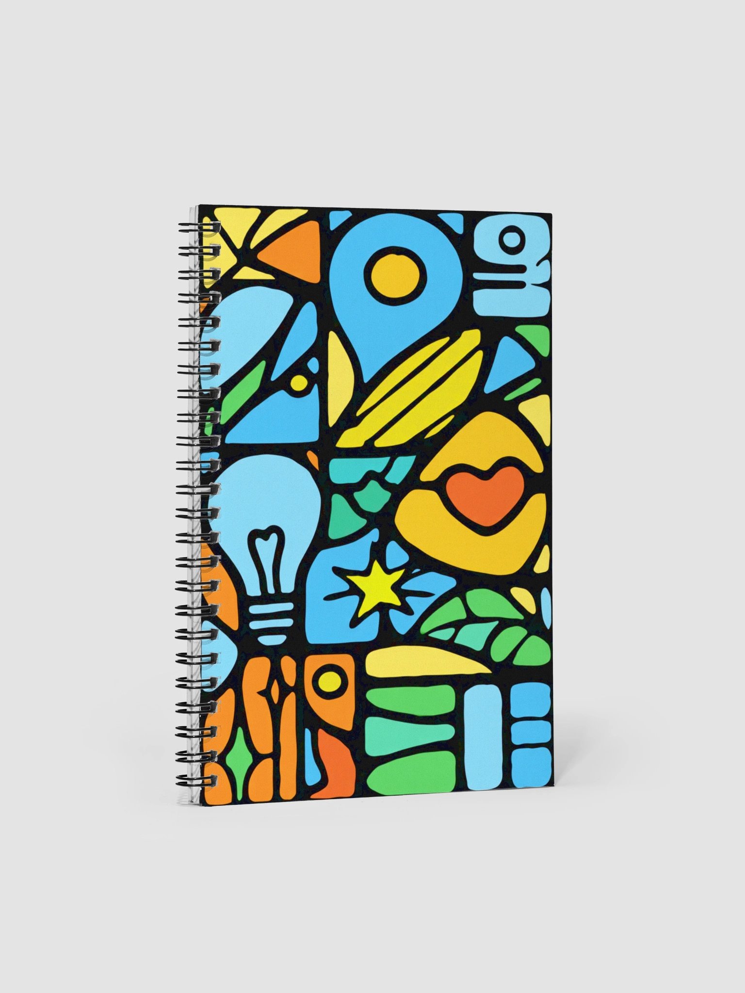 Vibrant Symbolic Spiral Notebook product image (1)