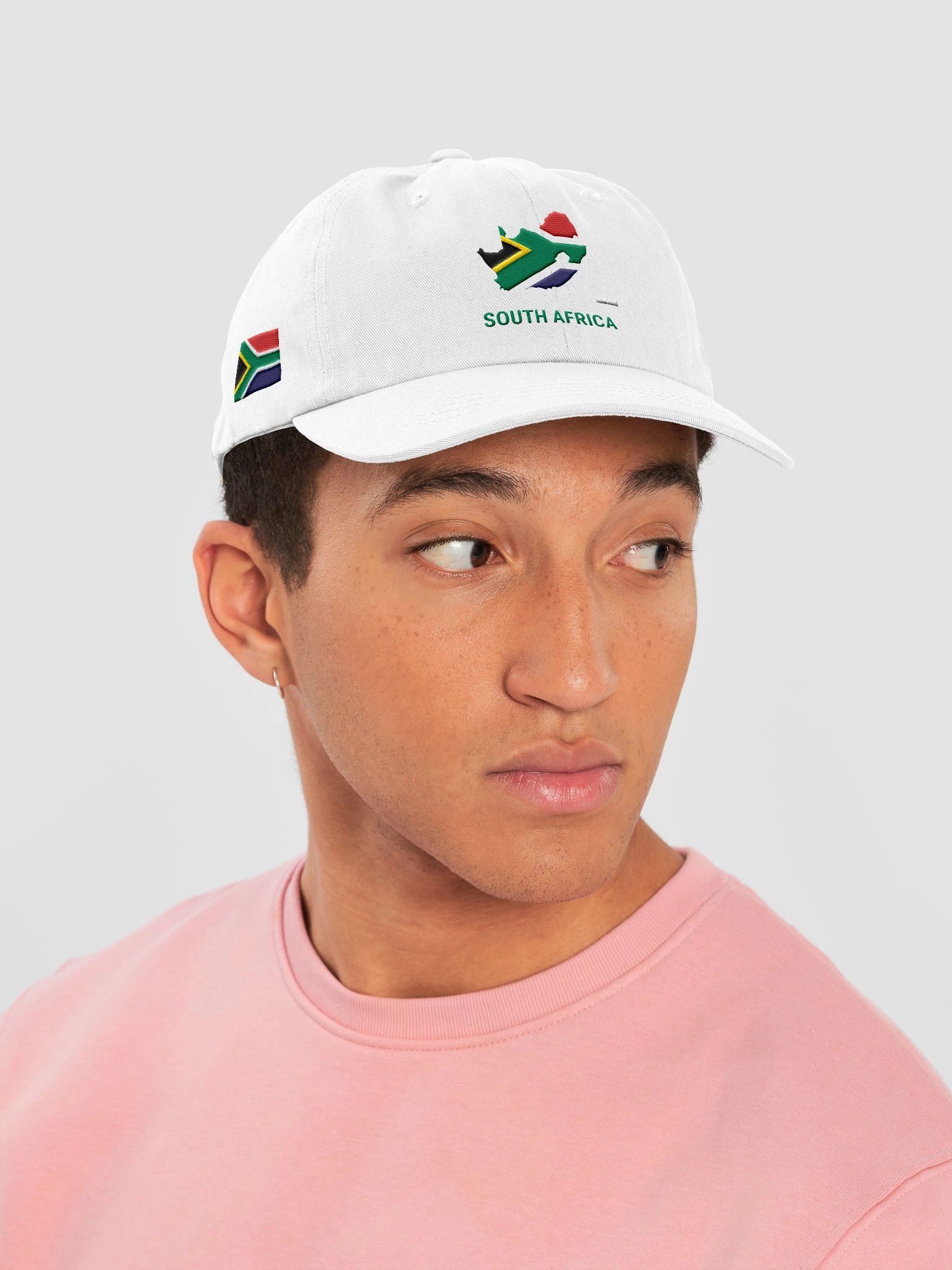 South Africa 2026 World Cup Flag Dad Hat - South Africa Soccer Fan Cap - Premium Embroidered Chino Cotton Twill product image (6)