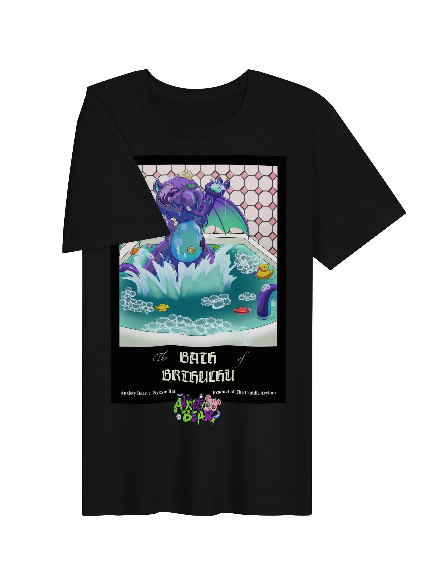 Anxiety Bear presents: Bath of Bruthulu T-Shirt Color version product image (3)