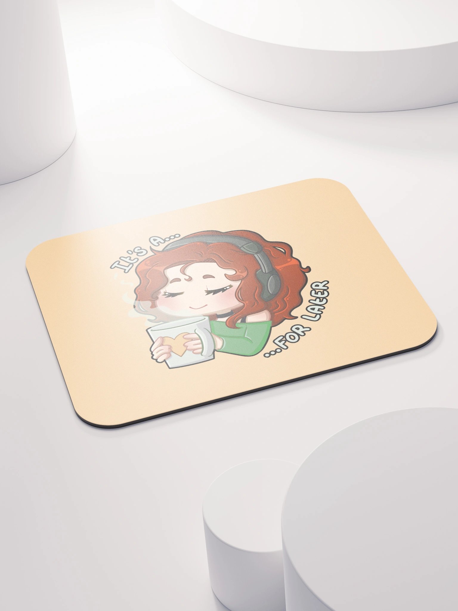 For Later mouse mat (yellow) product image (4)