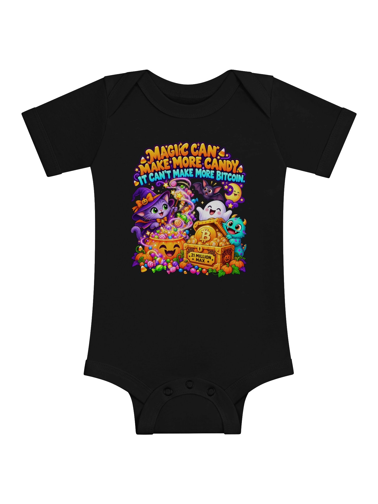 Magic & 21 Million Max — Baby Halloween Bodysuit product image (1)