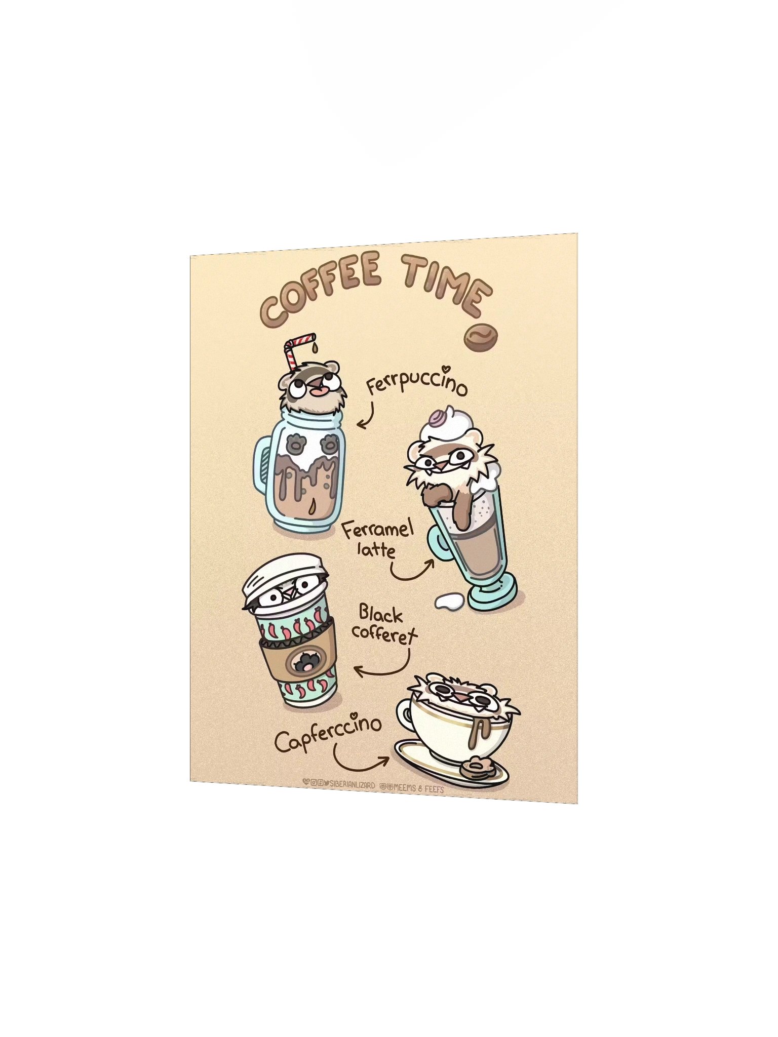 Ferret Coffee Time | Poster product image (4)