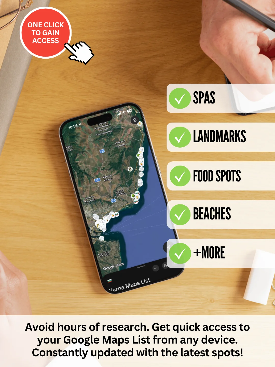 Varna Cheat Sheet + FREE Google Maps List (70+ LOCATIONS) product image (4)
