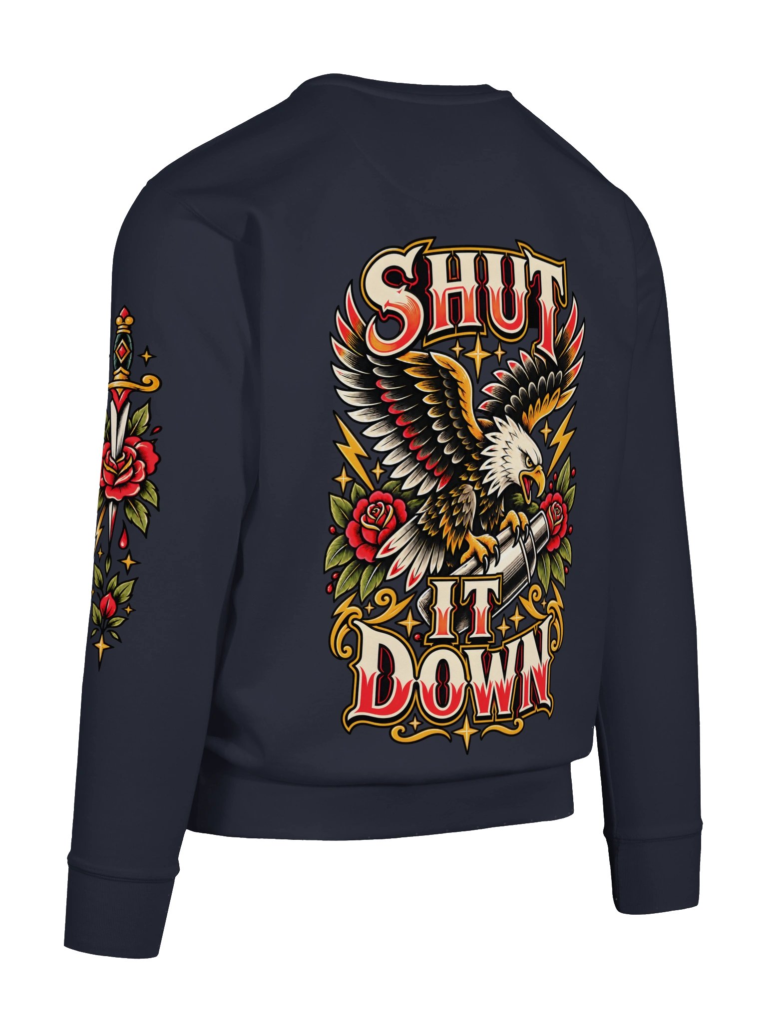 TAFFER Tatted Roses Classic Sweatshirt product image (26)