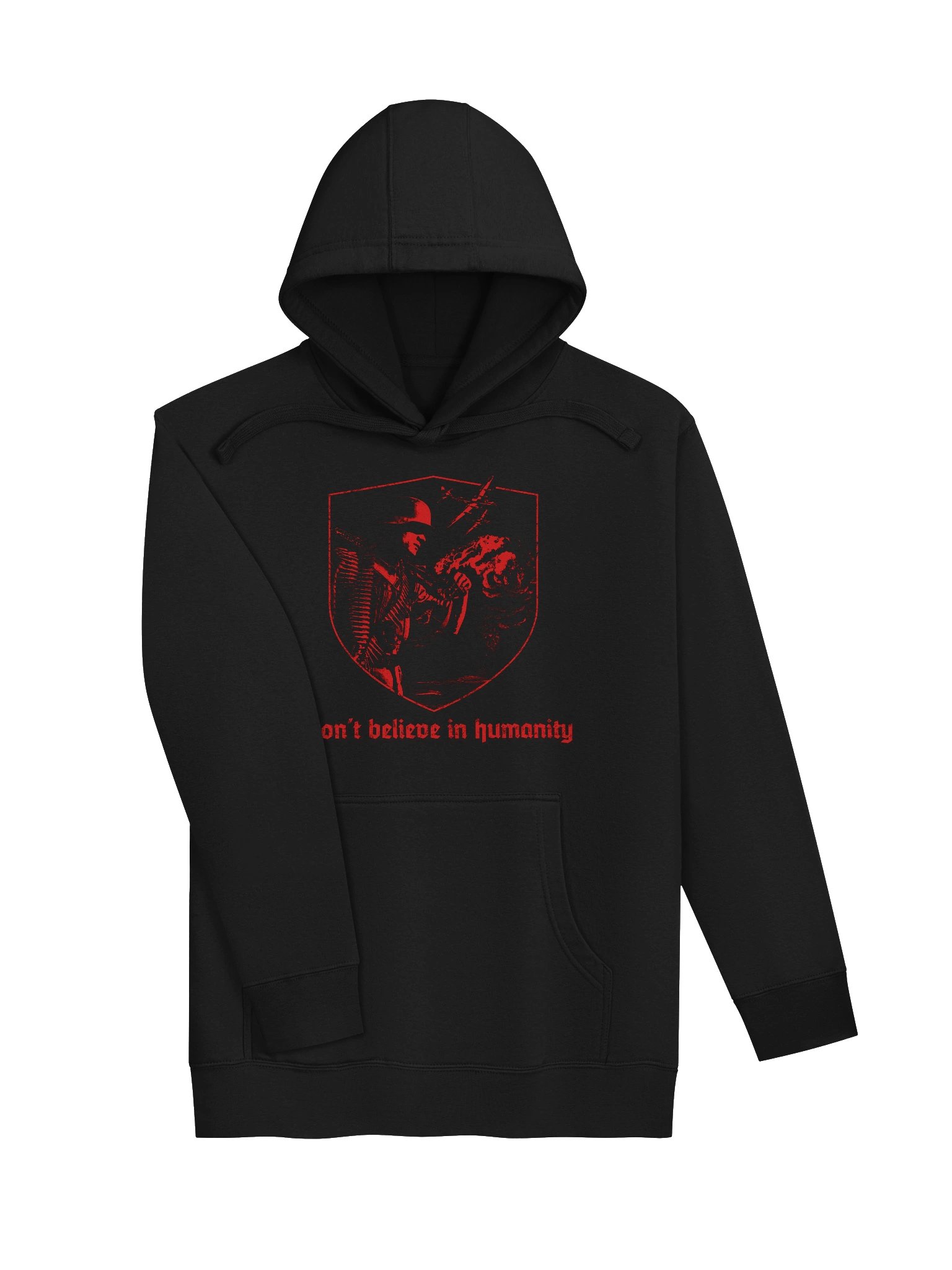 "HUMAN DISEASE" HOODIE BACKPRINT RED product image (3)