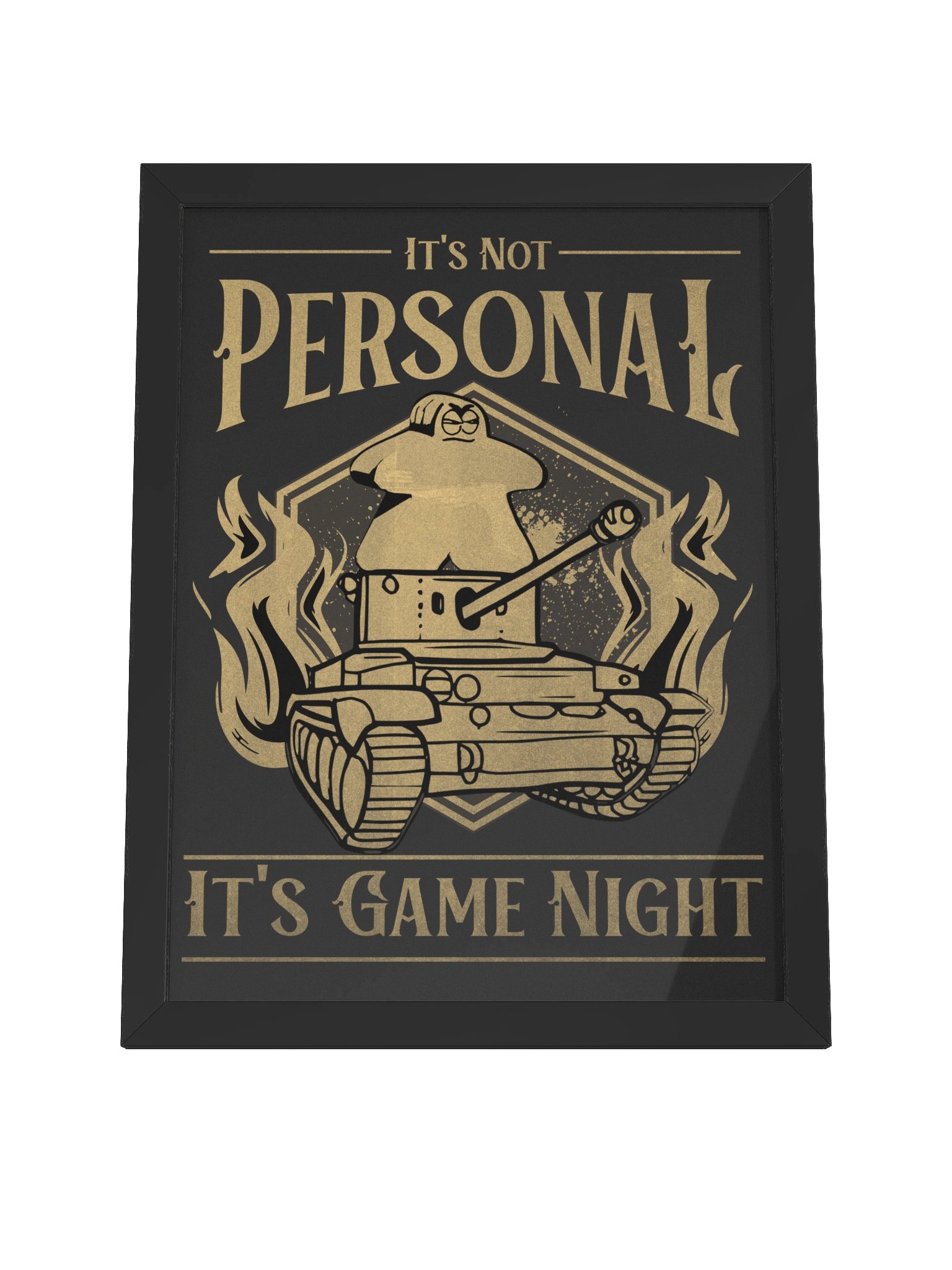 Meeple Soldier Game Night Board Game Room Poster - FRAMED product image (16)