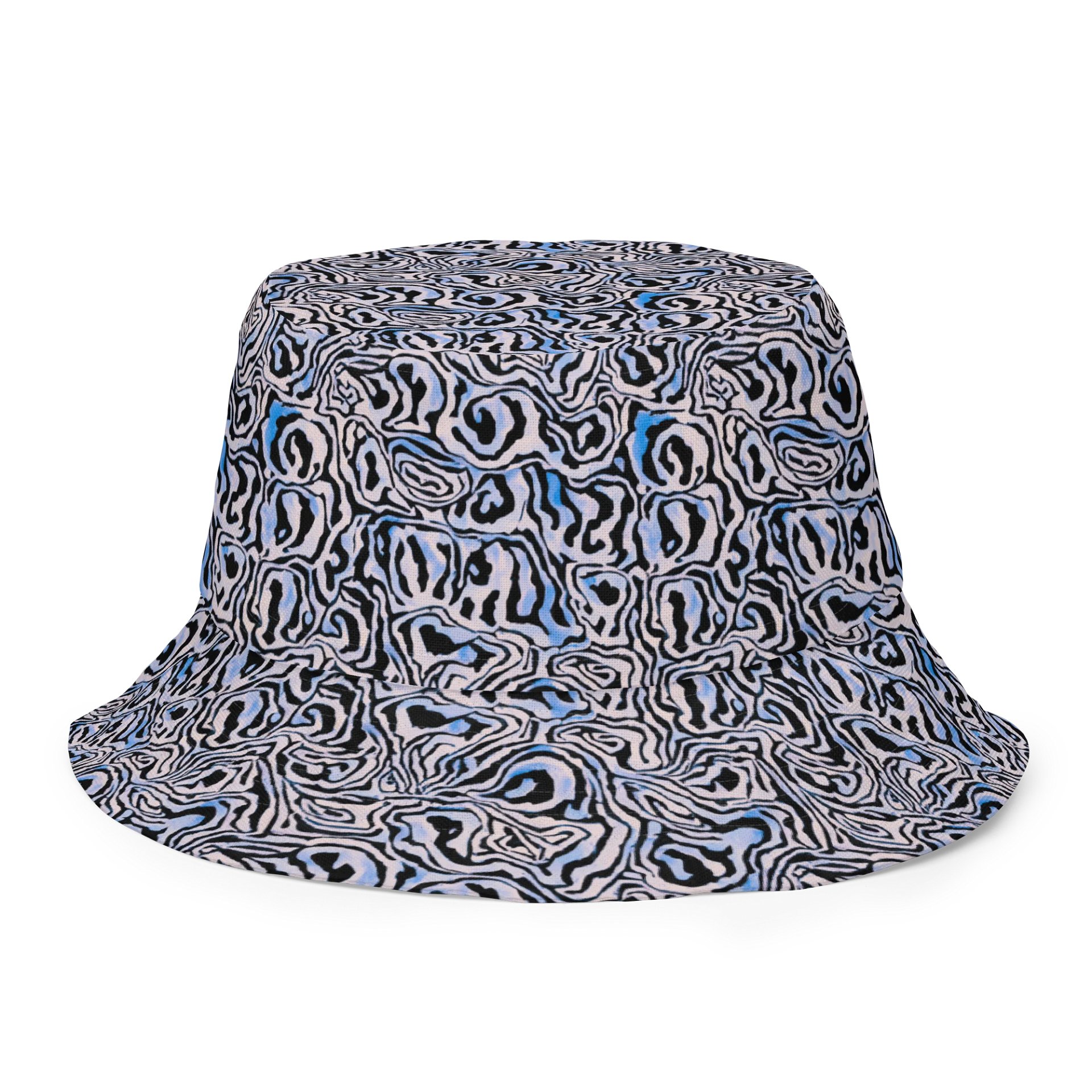 Blue Black Snake Pattern Hat product image (2)