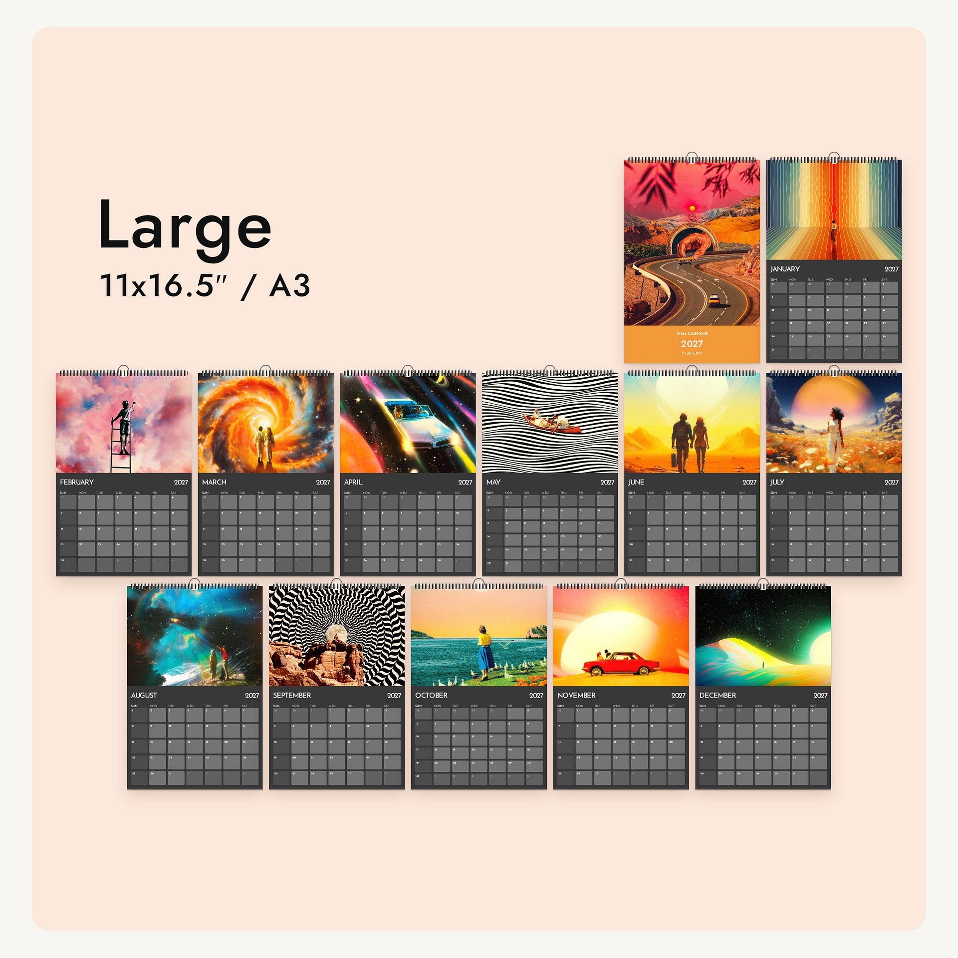 Cosmic Rainbows 2027 Calendar product image (6)