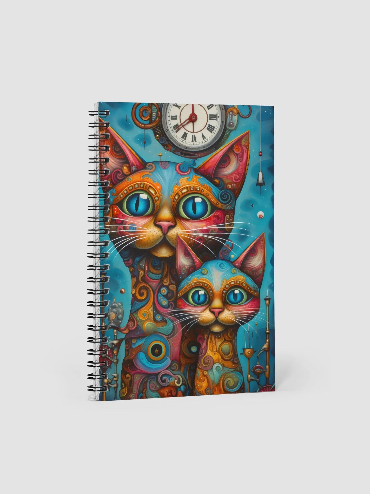 Whimsical Cats Spiral Notebook product image (1)