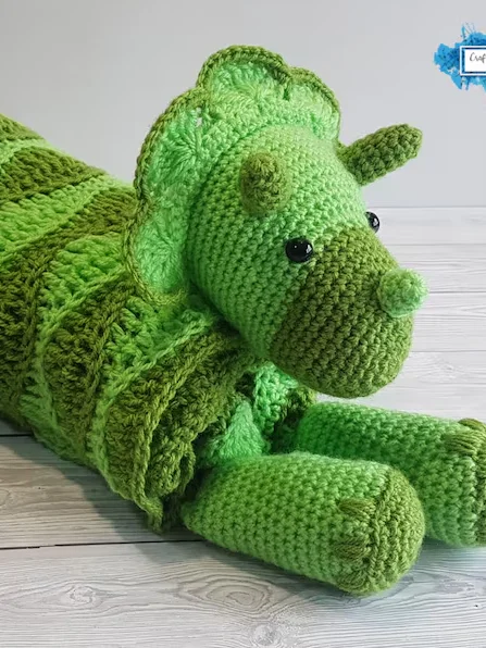 Dinosaur Baby Blanket Crochet Pattern - Amigurumi Dino Toy PDF - Crafting Happiness product image (7)